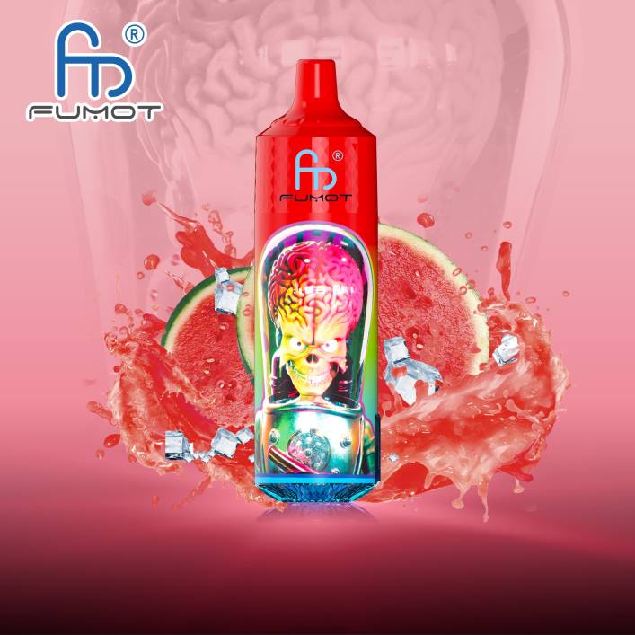 RandM Tornado Schweiz | Fumot RandM Tornado 00P2203 9000 Pro Vape-Gerät mit Akku und E-Juice-Display Version 1 Wassermeloneneis